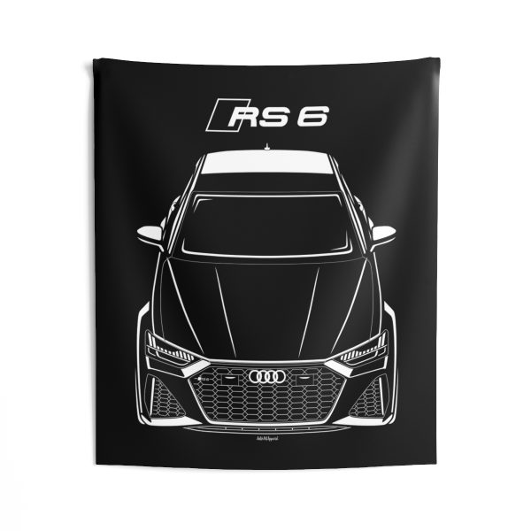 Audi RS6 2024 Tapestry 50 x 60 inch by Auto Art Apparel