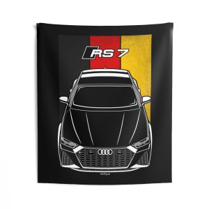 Audi RS7 2024 Tapestry - Germany Flag Wall Art 50 x 60 inch by Auto Art Apparel