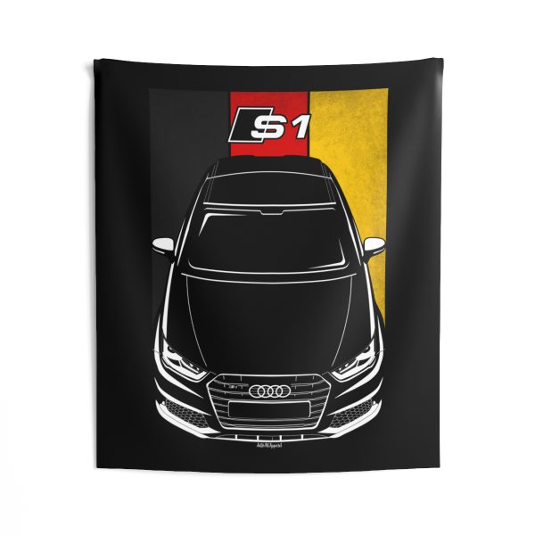 Audi S1 2015-2018 Tapestry - Germany Flag Wall Art 50 x 60 inch by Auto Art Apparel