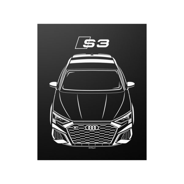 Audi S3 Hatchback 2021-2024 Poster 16 x 20 inch by Auto Art Apparel