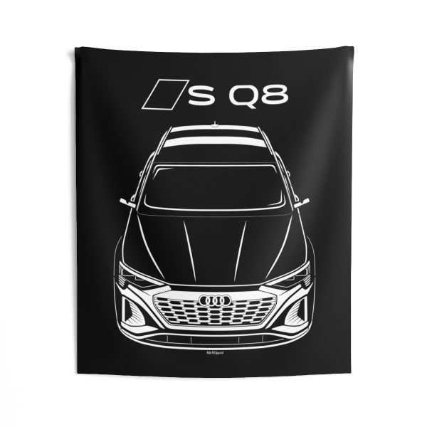 Audi SQ8 E Tron 2024 Tapestry 50 x 60 inch by Auto Art Apparel
