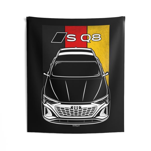 Audi SQ8 E Tron 2024 Tapestry - Germany Flag Wall Art 50 x 60 inch by Auto Art Apparel