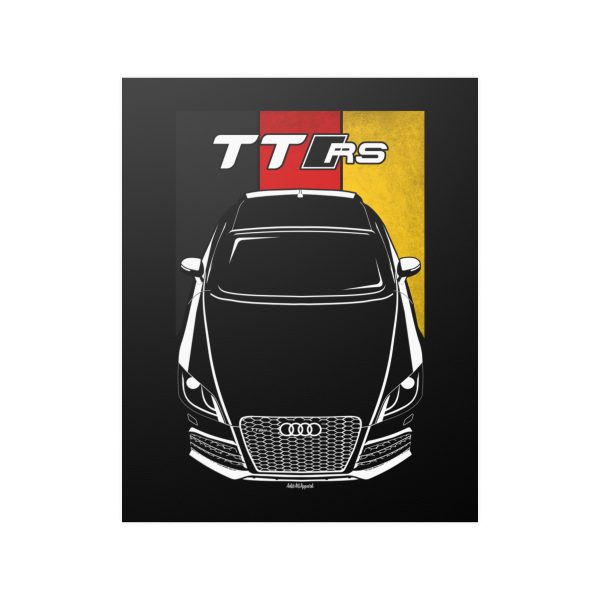 Audi TT RS 8J Poster - Germany Flag Print 16 x 20 inch by Auto Art Apparel