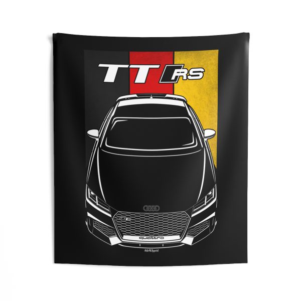 Audi TT RS 8S Tapestry - Germany Flag Wall Art 50 x 60 inch by Auto Art Apparel