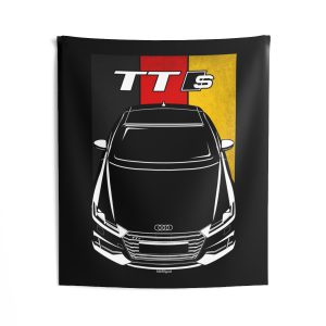 Audi TT S 8S Tapestry - Germany Flag Wall Art 50 x 60 inch by Auto Art Apparel