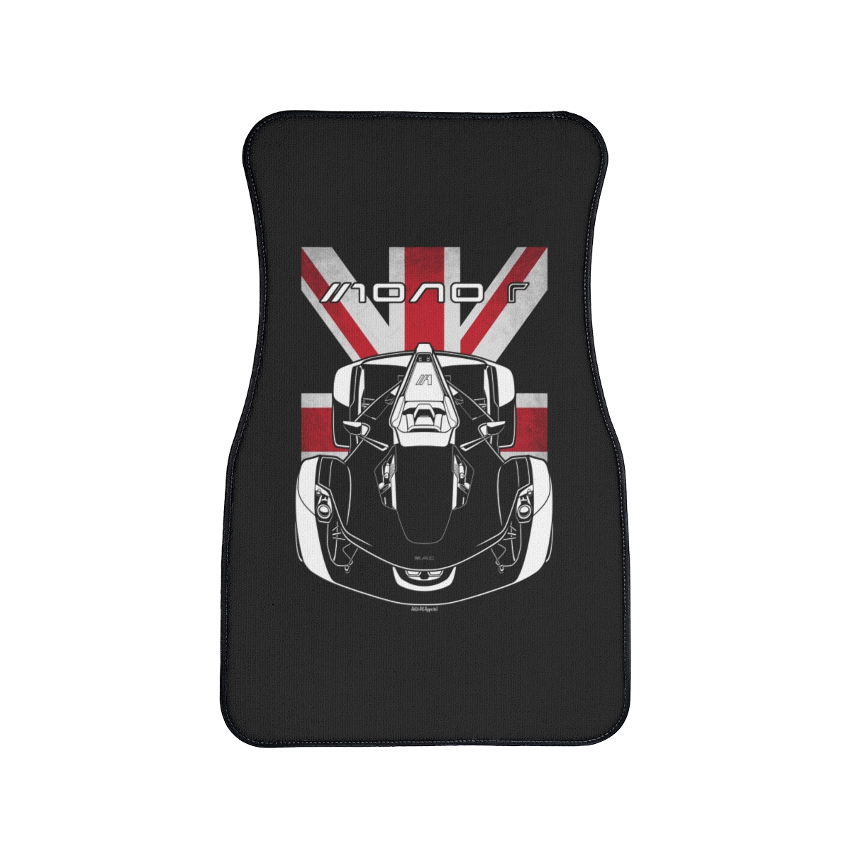 BAC Mono R Car Mat - UK Flag Floor Mats Front Carpet Floor Mats by Auto Art Apparel