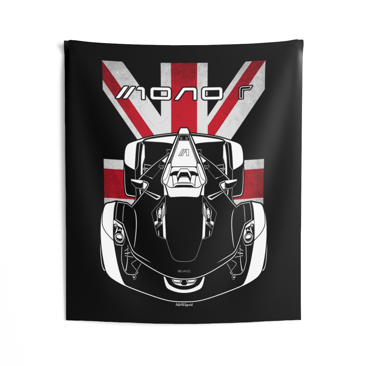 BAC Mono R Tapestry - UK Flag Wall Art 50 x 60 inch by Auto Art Apparel