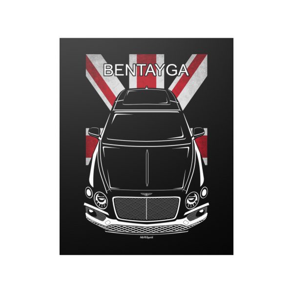 Bentley Bentayga 2016-2020 Poster - UK Flag Print 16 x 20 inch by Auto Art Apparel