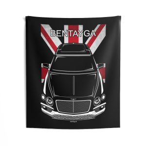 Bentley Bentayga 2016-2020 Tapestry - UK Flag Wall Art 50 x 60 inch by Auto Art Apparel