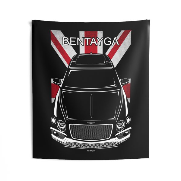 Bentley Bentayga 2016-2020 Tapestry - UK Flag Wall Art 50 x 60 inch by Auto Art Apparel
