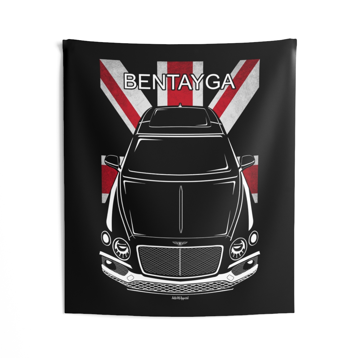 Bentley Bentayga 2016-2020 Tapestry - UK Flag Wall Art 50 x 60 inch by Auto Art Apparel
