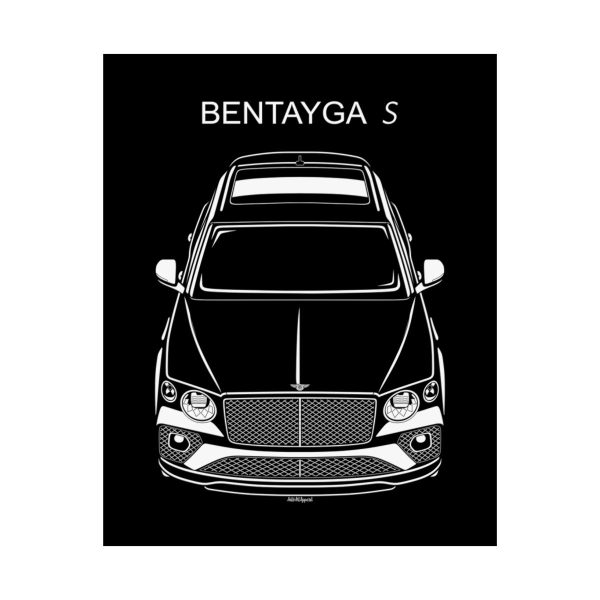 Bentley Bentayga S 2021-2024 Poster 16 x 20 inch by Auto Art Apparel