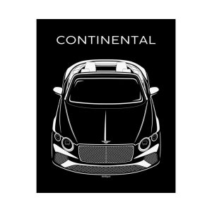 Bentley Continental GT Convertible 2019-2023 Poster 16 x 20 inch by Auto Art Apparel