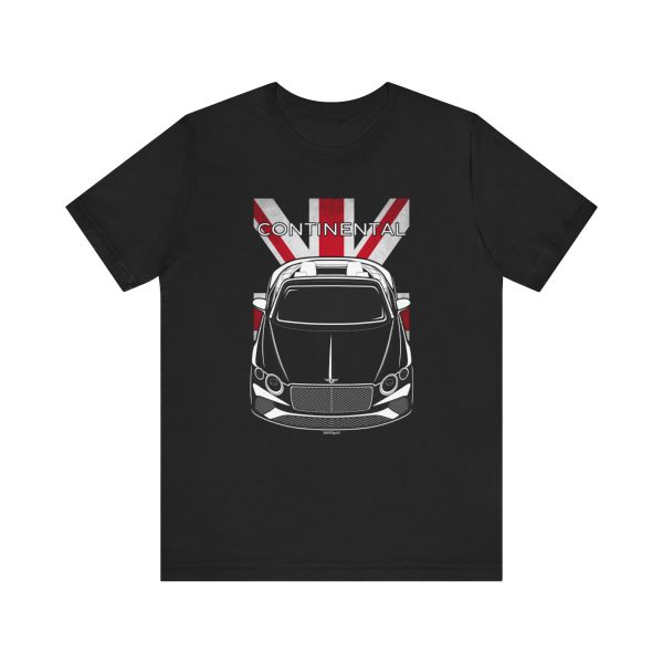 Bentley Continental GT Convertible 2019-2023 T-shirt - UK Flag Shirt by Auto Art Apparel