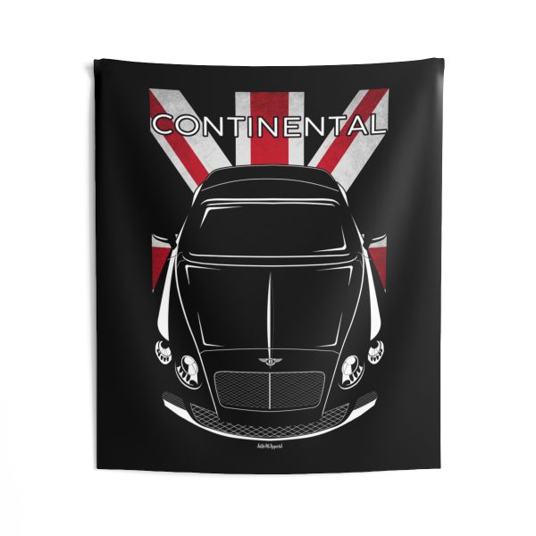 Bentley Continental GT Speed 2012-2018 Tapestry - UK Flag Wall Art 50 x 60 inch by Auto Art Apparel