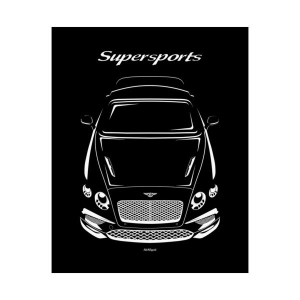 Bentley Continental Supersports 2017-2018 Poster 16 x 20 inch by Auto Art Apparel