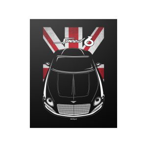 Bentley EXP 10 Speed 6 Poster - UK Flag Print 16 x 20 inch by Auto Art Apparel