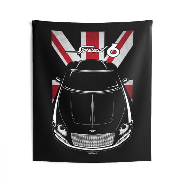 Bentley EXP 10 Speed 6 Tapestry - UK Flag Wall Art 50 x 60 inch by Auto Art Apparel