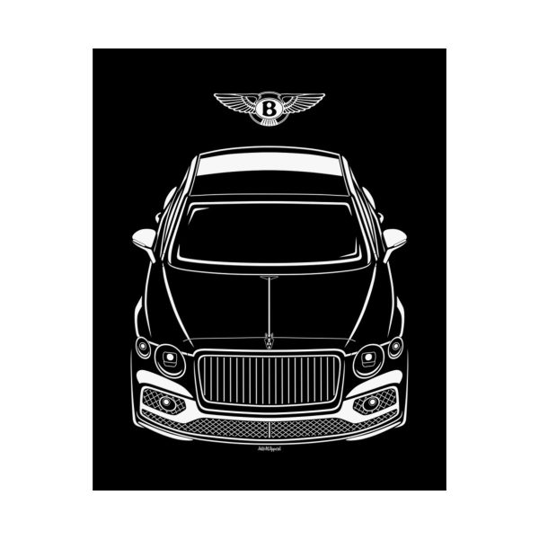 Bentley Flying Spur 2020-2024 Poster 16 x 20 inch by Auto Art Apparel