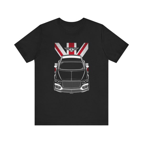 Bentley Flying Spur 2020-2024 T-shirt - UK Flag Shirt by Auto Art Apparel