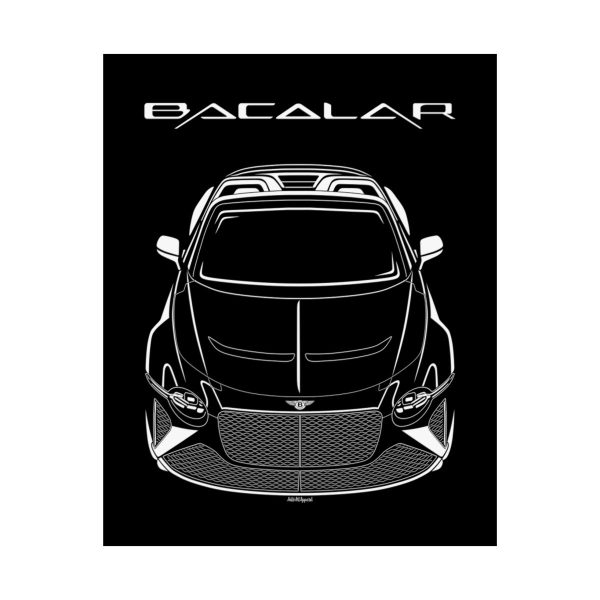 Bentley Mulliner Bacalar Poster 16 x 20 inch by Auto Art Apparel