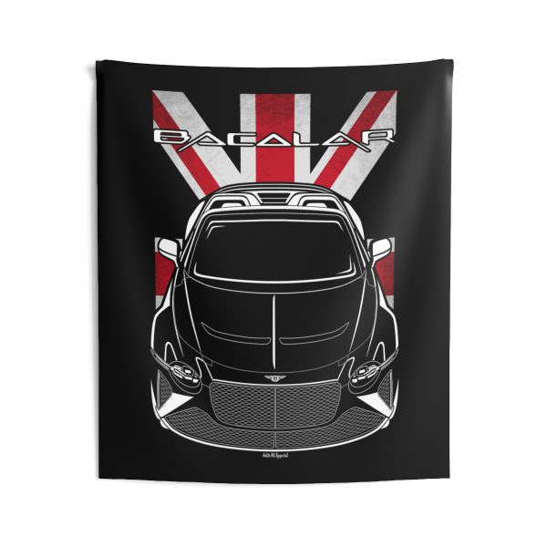 Bentley Mulliner Bacalar Tapestry - UK Flag Wall Art 50 x 60 inch by Auto Art Apparel