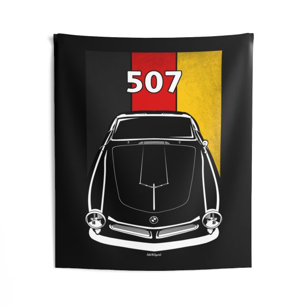 BMW 507 Tapestry - Germany Flag Wall Art 50 x 60 inch by Auto Art Apparel