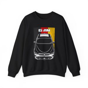 BMW 6 Series M 2020-2024 Sweatshirt - Germany Flag Crewneck Black by Auto Art Apparel