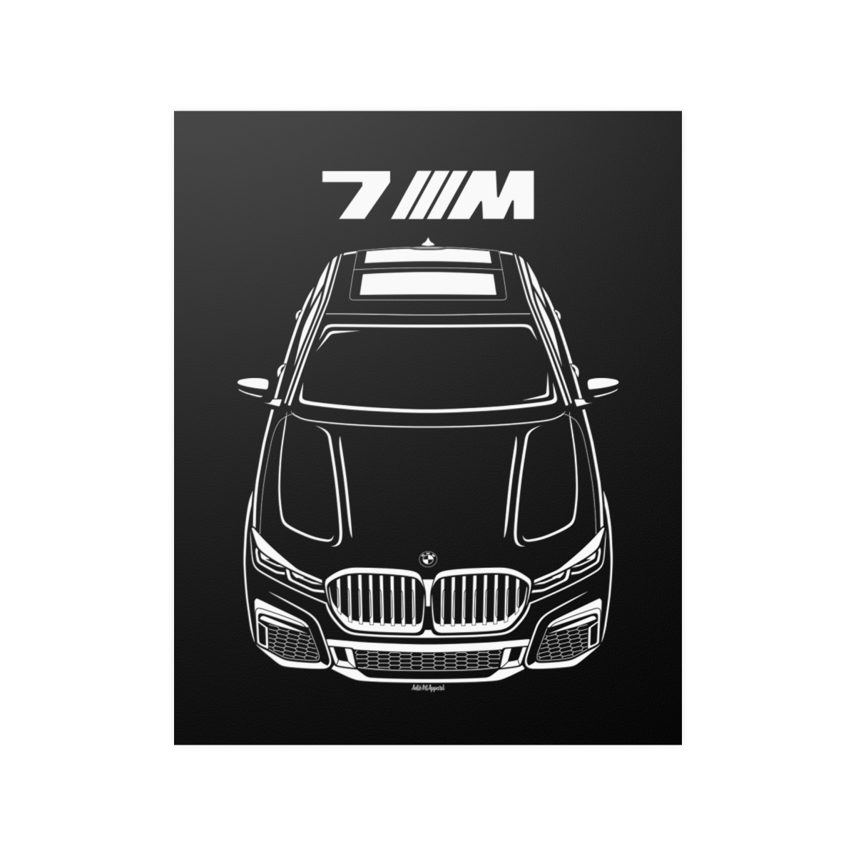 BMW 7 series M 2020-2022 Poster 16 x 20 inch by Auto Art Apparel