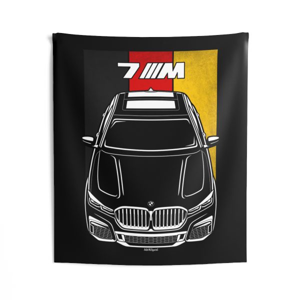 BMW 7 series M 2020-2022 Tapestry - Germany Flag Wall Art 50 x 60 inch by Auto Art Apparel