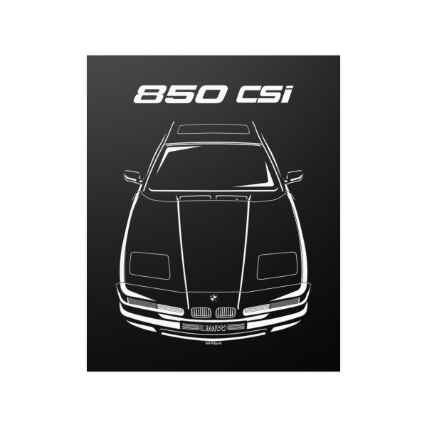 BMW 850 CSI Poster 16 x 20 inch by Auto Art Apparel