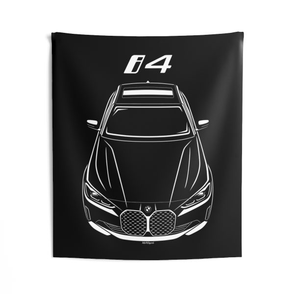 BMW i4 Tapestry 50 x 60 inch by Auto Art Apparel