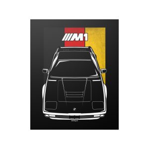 BMW M1 Poster - Germany Flag Print 16 x 20 inch by Auto Art Apparel