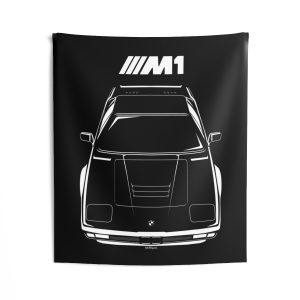 BMW M1 Tapestry 50 x 60 inch by Auto Art Apparel