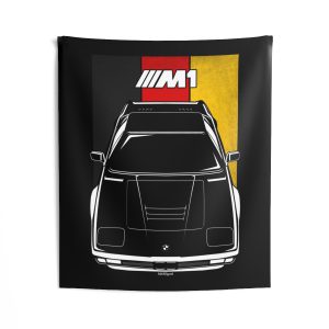 BMW M1 Tapestry - Germany Flag Wall Art 50 x 60 inch by Auto Art Apparel