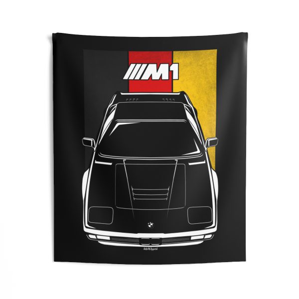 BMW M1 Tapestry - Germany Flag Wall Art 50 x 60 inch by Auto Art Apparel
