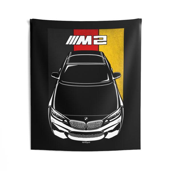 BMW M2 2016-2021 Tapestry - Germany Flag Wall Art 50 x 60 inch by Auto Art Apparel