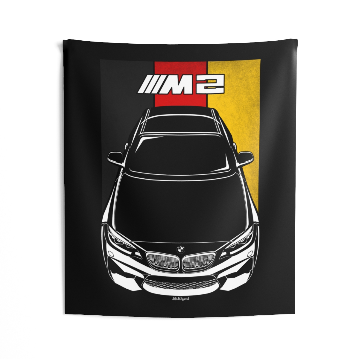 BMW M2 2016-2021 Tapestry - Germany Flag Wall Art 50 x 60 inch by Auto Art Apparel