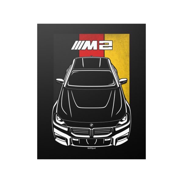 BMW M2 2023-2024 Poster - Germany Flag Print 16 x 20 inch by Auto Art Apparel