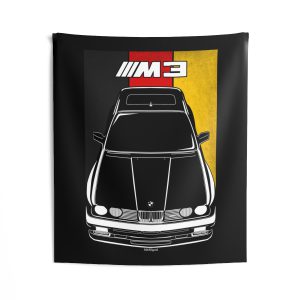 BMW M3 1986-1991 Tapestry - Germany Flag Wall Art 50 x 60 inch by Auto Art Apparel