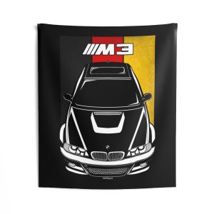 BMW M3 2000-2006 Tapestry - Germany Flag Wall Art 50 x 60 inch by Auto Art Apparel