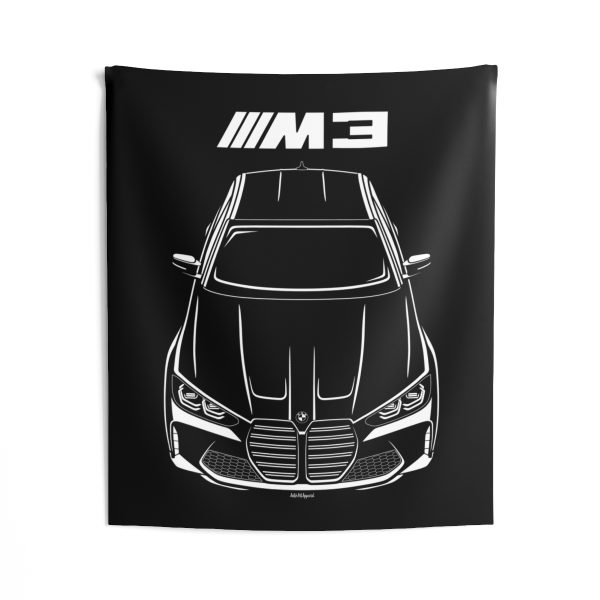 BMW M3 2021-2024 Tapestry 50 x 60 inch by Auto Art Apparel