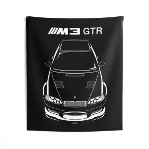 BMW M3 GTR Tapestry 50 x 60 inch by Auto Art Apparel