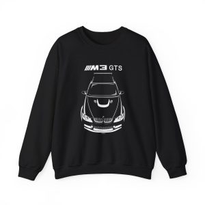 BMW M3 GTS Crewneck Sweatshirt Black by Auto Art Apparel