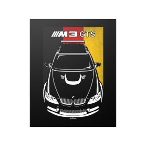 BMW M3 GTS Poster - Germany Flag Print 16 x 20 inch by Auto Art Apparel