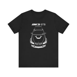 BMW M3 GTS T-shirt Black by Auto Art Apparel