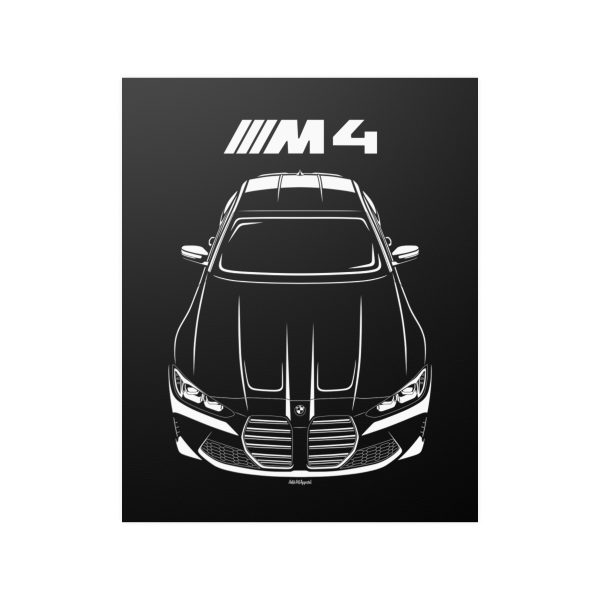 BMW M4 2021-2024 Poster 16 x 20 inch by Auto Art Apparel