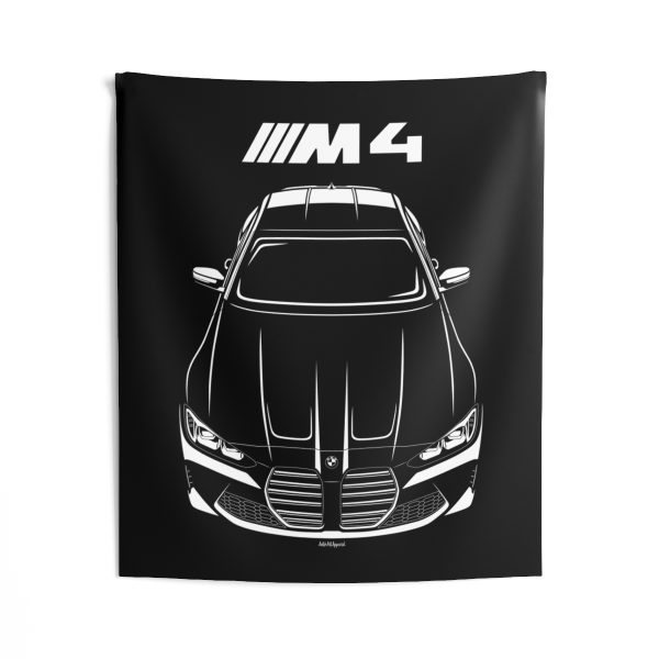 BMW M4 2021-2024 Tapestry 50 x 60 inch by Auto Art Apparel