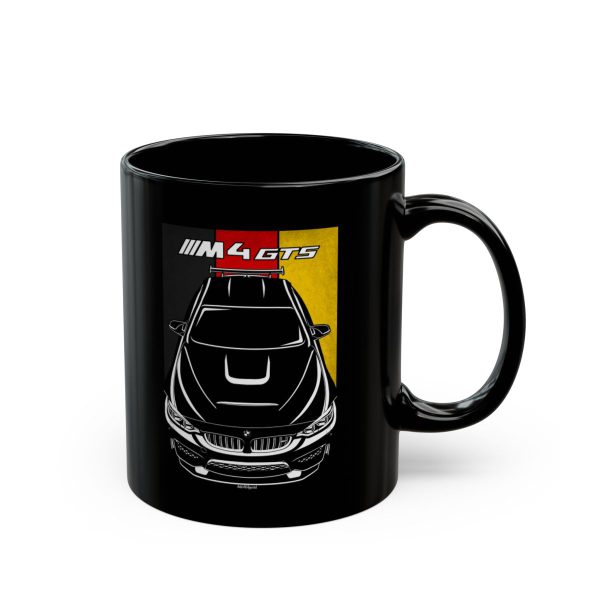 BMW M4 GTS Mug - Germany Flag Coffee Mug 11 oz by Auto Art Apparel