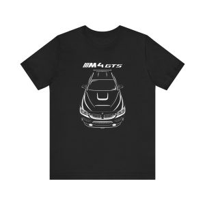 BMW M4 GTS T-shirt Black by Auto Art Apparel